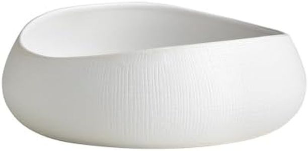 Ecology Bisque Round Bowl 29cm White