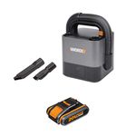 WORX WX030 18 V (20 V MAX) CUBEVAC Cordless Compact Vacuum Cleaner with WA3551.1 18V (20V MAX) 2.0Ah Battery Pack, 40 W, 20 V