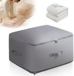 Generic Storage Organizer, 2024 New Ultra Space Saving Self Compression Organizer, Dustproof and Moisture-proof Compression Storage Bag for Comforters, Clothes, Blankets (Grey, X-Large)