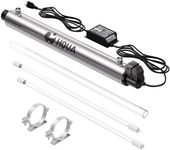 HQUA-OWS-6 Ultraviolet Water Filter for Kitchen Water,6GPM 110V 25W Model HQUA-UV-6GPM + 1 Extra UV Tube
