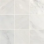 Bedrosians Monet Honed Marble Tile 4" x 4", Oriental White (46-Pack, 5.11 SF)