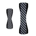 LoveHandle Carbon Fiber Design Duo Grip for Most Smartphones and Tablets - Elastic Phone Strap with Black Base - Combo Phone Grip + Tablet XL Grip, LH01XL-Carbon1