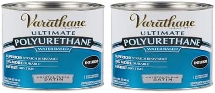 Varathane 200241H Water-Based Ultimate Polyurethane, Quart (2 Pack), Crystal Clear