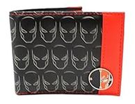 DC Comics Deathstroke Black and Orange Faux Leather Bi-Fold Wallet