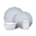 Pfaltzgraff 5190776 Serephina Dinnerware Set, 16 Piece, Clay, Blue