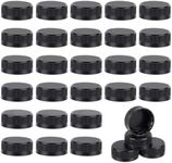 OLYCRAFT 100Pcs Black Plastic Bottle Caps 1.5 Inch Inner Diameter Tamper Seal Lids 1.6x0.6 Inch Bottle Jug Storage Cap Lids Replacement Caps Twist Cap for Juice Bottles Dispenser Caps