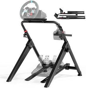 ARES WING Sim Racing Wheel Stand, Foldable Racing Simulator Cockpit, Formula and GT Sim Racing Cockpit Compatible with Fanatec, Thrustmaster, Logitech, Moza, Racing Games on PS5, PS4, Xbox and PC