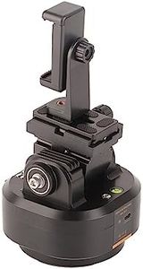 Motorized Pan Tilt Head with Automatic Face Tracking, 2.4G Wireless Remote Control Panoramic Tripod Head for DSLR Cameras, Camcorders, Smartphones, Tripod