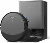 ECOVACS DEEBOT T90 PRO OMNI Robot Vacuum and Mop, 30,000Pa Suction, Instant Self-Cleaning OZMO Roller Mop, TruEdge Deep Edge Cleaning, ZeroTangle, Hot Water Wash & 145°F Air Dry, AI Obstacle Avoidance