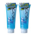 Gatsby Shaving Gel - Cool Type 205gm each | pack of 2 | Non Foaming & Transparent Type | For Trendy Beard Styling | Contains Moisturizer | Powered With Menthol For Fresh & Cooling Sensation