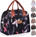 HOMESPON Insulated Lunch Bag for Women Men Adults Lunch Tote with Front Pocket Lunch Box Container Cooler Bag for Work Picnic