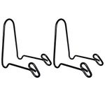 Artliving (2 Pack Display Stand Easel Iron Bowl Stands for Display Medium Deep Bowls, Platters and Deep Dishes