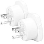 kwmobile 2x Travel Adapter for USA Type B - Travel Adapter to Type B Socket for America, Canada, Japan, Thailand