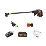 WORX Nitro Hydroshot 20V 710PSI Light-Duty Electric Pressure Washer with Brushless Motor Cordless, Lightweight, 5-in-1 Portable Power Cleaner, Power Share Compatible – Battery & Charger Included
