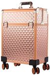 ADSON Floral 34 Cms Cosmetic Pouch (M_ACVT_Rose Gold Diamond)