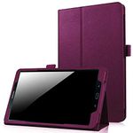 EKVINOR Folio Case for Tab A 10.1 2016 Old Model, Premium PU Leather Smart Case Stand Cover for Samsung Galaxy Tab A 10.1 Inch 2016 Tablet (SM-T580/T585, No Pen Version) - Purple