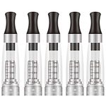 5X H2 Cartridges - New & Improved CE4 Clearomiser (Clearomizer), Fits eGo Threading Batteries, Spring Loaded Connector, Easy Top Fill, No Liquid, No Nicotine