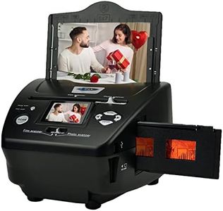 Digital Photo Slide & Film Scanner with Popular Scanner 2.4 inch 8.1 Mega Pixels 4 in 1 Photo and Film Scanner 135 Negative Scanner Photo Scanner Combo Scanner Views on Your Computer or USB(Black)