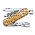 Victorinox Classic SD Precious Alox 58mm, Brass Gold, Swiss Made (0.6221.408G)