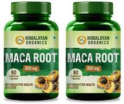 Himalayan Organics Maca Root Extract 800Mg | Help In Reproductive Growth | Improves Energy And Stamina | Good For Men And Women - 90 Vegetarian Capsules x 2