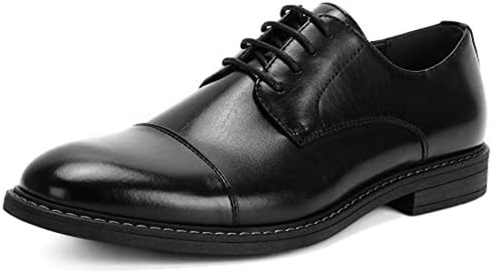 Temeshu Men's Dress Shoes Casual Oxford Shoes Business Formal Shoes DS18 Black1 15