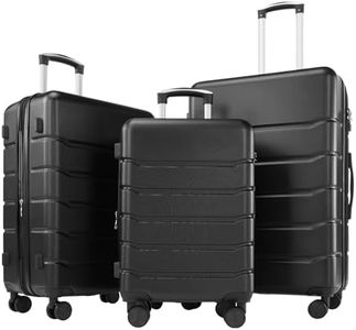 Sweetcrispy Kofferset 3 Teilig Hartschale-Reisekoffer Set ABS+PC Erweiterbar, TSA Schloss, Leise 360°-Rollen, 20/24/28 Zoll (M/L/XL)-Leichtes Koffer Set, Handgepäck Geeignet