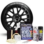 E-TECH Car Complete Alloy Wheel Refurbishment Repair Professional Kit- BLACK