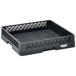 Vollrath Traex® Black Plastic Flatware Dishwashing Rack - 19 3/4" L x 19 3/4" W x 4" H