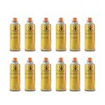 KARAN KING - Butane Gas Bottles Canisters for Camping Heater, Cooker, BBQ (Pack of 12)