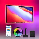 ENERJ Immersion TV LED Backlights with Camera, RGBIC WiFi TV Backlights for 55 to 65 inch TV Gaming PC, Works with Alexa & Google Assistant, App Control, Music Sync LED TV Lights 3 Pin UK Plug