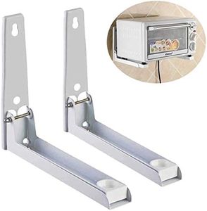 Foldable Stretch Shelf Rack Wall Mount Kitchen Microwave Oven Stand Bracket Microwave Oven Wall Mounting Brackets - White