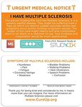 I Have Multiple Sclerosis Assistance Card 3 pcs