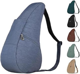 AmeriBag Classic Healthy Back Bag tote Distressed Nylon Medium (Vintage Indgo)