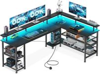 ODK L Shaped Gaming Desk with LED L