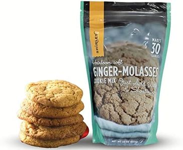 Shirley J- Gourmet Ginger Molasses Cookie Mix Make 30 Cookies | Fresh Ginger Cookies In Minutes Only Add Water & Shortening | Chef Grade Premium Ingredients
