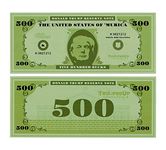 Donald Trump Reserve $500 Note Fake Money - Fairly Odd Novelties Full Color Prop Money (100 Bills)