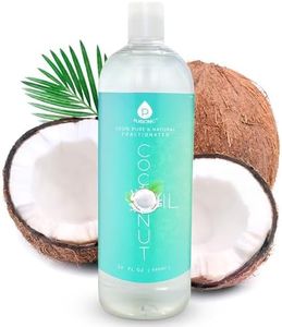Pursonic Pure Unscented Fractionated Coconut Oil - 32 Oz Multipurpose Oil for Skin, Hair, Body Massage & Makeup Removal - Carrier Oil for Essential Oils and Aromatherapy