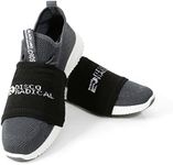 Disco Radical Over Sneaker Dance Socks - Unisex 4 Pairs, Black, For Easy Turning - with Cooling Towel, Black, One Size