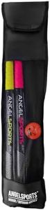 AK Sport Hockey Ball Juego de hockey 2 palos + pelota, amarillo, 84 cm