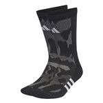 adidas Unisex Performance Training Graphic Camo Socks, black/grey six/white, 11-12.5