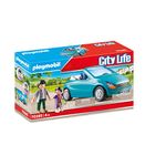 PLAYMOBIL City Life 70285 Family with Car, for Children Ages 4+