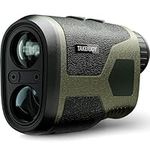 Hunting Rangefinder, 1200Y Laser Range Finder for Hunting, High Transmittance HD LCD Display with 7X Magnification, Waterproof, Speed Mode, Rechargeable, Lightweight for Archery with Case