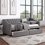 Flieks Upholstered Daybed with Two 