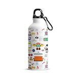 MC SID RAZZ - Friends TV Series - Friends Doodle Aluminum Sports Sipper/Water Bottle I Water Bottle For Kids (750 ml) - Best Themed Gifts For Friends Fans