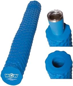Wow Sports XL Foam Pool Noodle with Cup Holder - Blue - 6.5 in Diameter x 46 in - 250 lb Capacity - Vinyl Coated