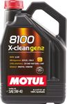 Motul 8100 X-clean Gen2 5W-40 Fully Synthetic Engine Oil – MB-Approval 229.52/226.5, High Performance Motor Oil for Gasoline & Diesel Cars, Superior Protection, 4 L