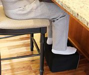 METRON Extra Large Foot Rest - Foam Cushion with Non-Slip Bottom Cover (18" x 12" x 8") – Designed to Support & Raise Your Legs Feet | Pack of 1