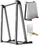 Vertical Laptop Holder, iPad Stand/Holder, Aluminium MacBook Dock, Cooling Riser and Portable Laptop Stand - Ideal Desk Organisation and Home Office Accessory for Gaming, Computers& Ipads