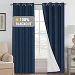 Smarcute 100% Blackout Curtains for