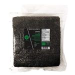 Yoshi Premium Yaki Sushi Nori Roasted Seaweed Sheets - 50 Sheets | Gold Grade A, Preservative Free, Resealable Bag